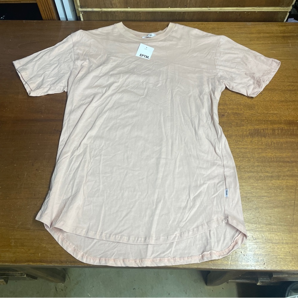 EPTM T-Shirt “The Long Tee” in Light Pink by The Perfect Example T22